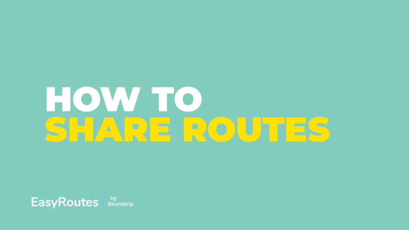 How to Share Routes
